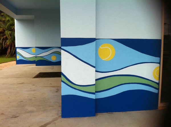 Tennis Academy Murals