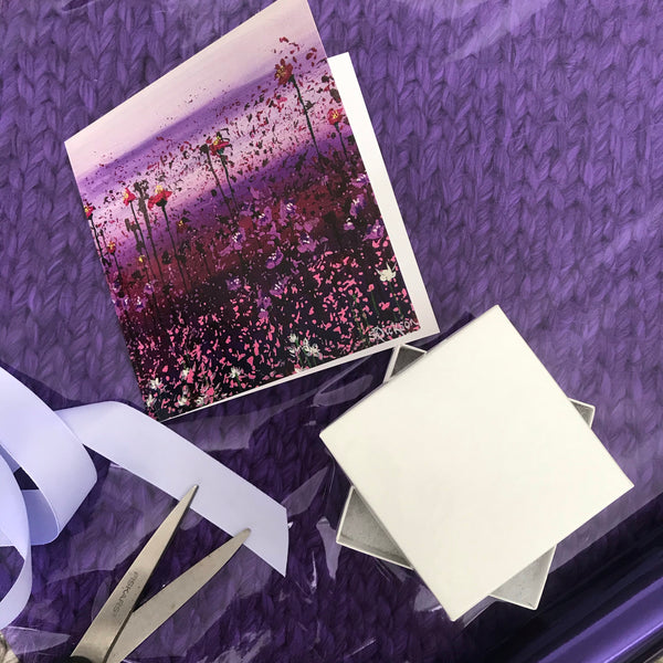 Art Cards: Field of Flowers 4 card pack