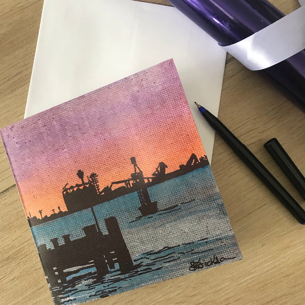 Art Cards: Foreshore Silhouette 3 card pack