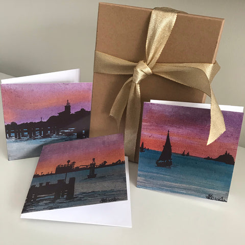 Art Cards: Foreshore Silhouette 3 card pack