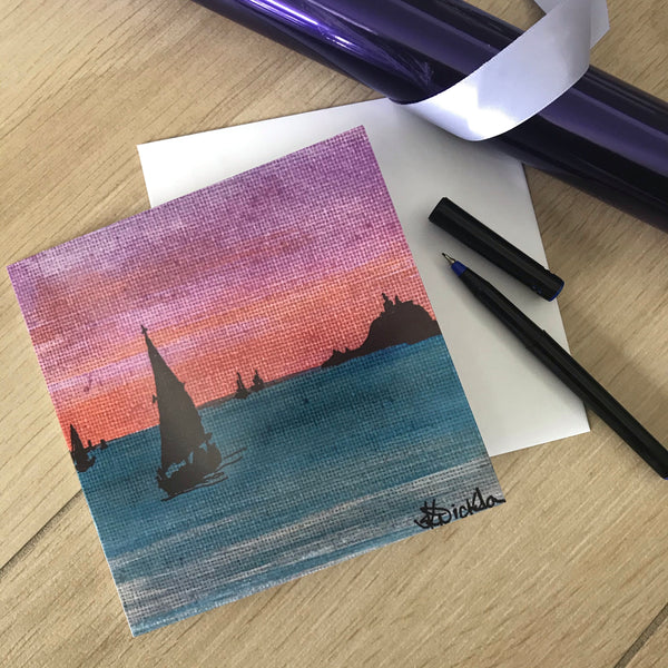 Art Cards: Foreshore Silhouette 3 card pack